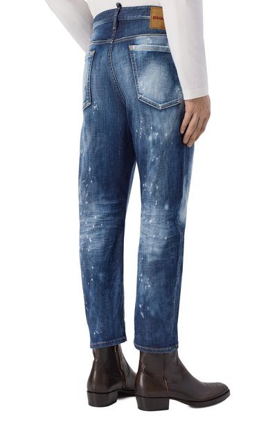 Джинсы bro DSQUARED2 синего цвета по цене 78700 руб., арт. S71LB1763/D30010, фото 4 Джинсы bro DSQUARED2, арт. S71LB1763/D30010, фото 4