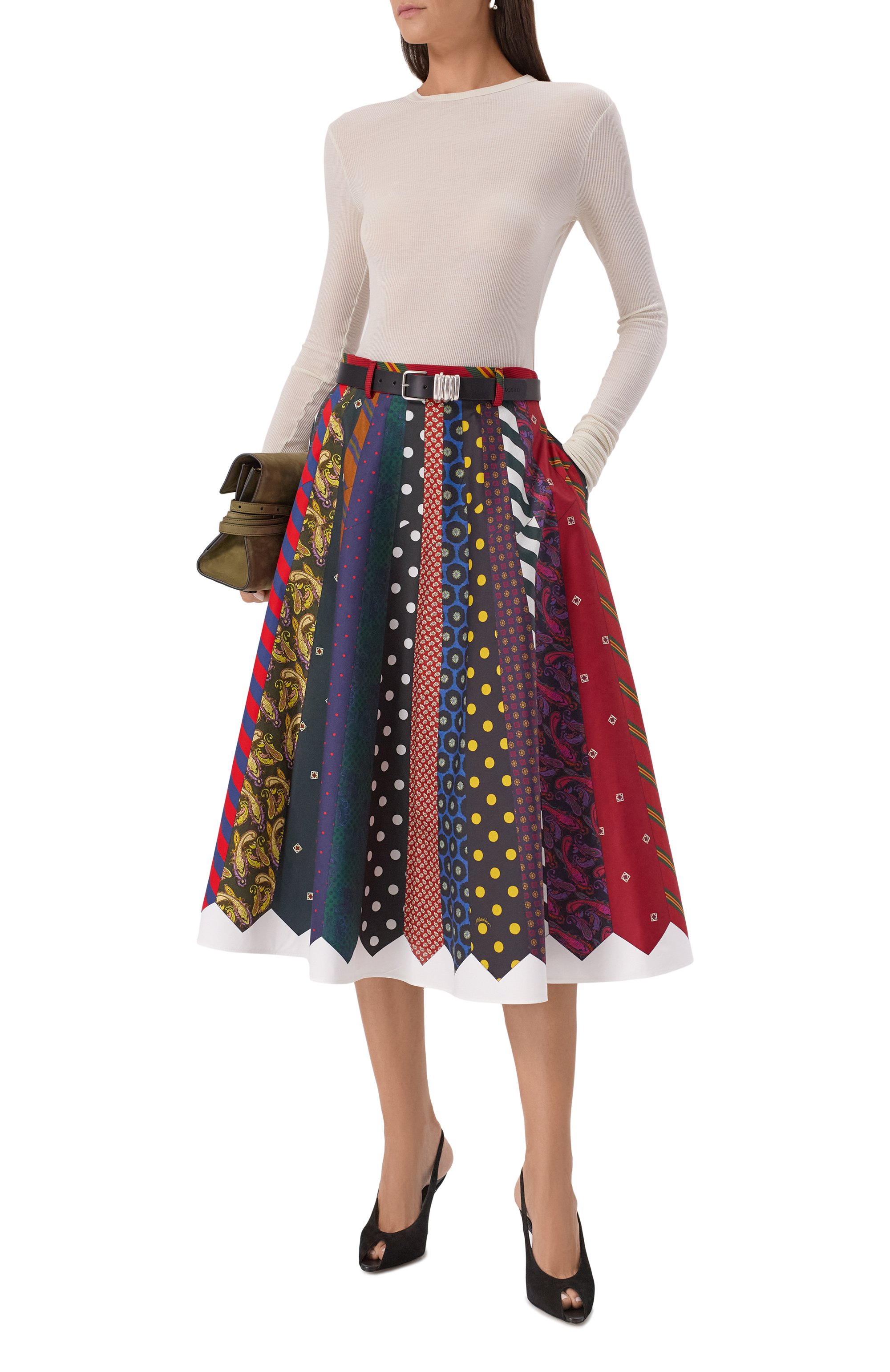 Хлопковая юбка MOSCHINO, арт. A0113/5553, фото 2