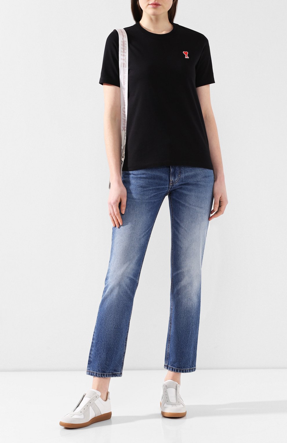 Хлопковая футболка AMI, арт. E20FJ108.720, фото 2