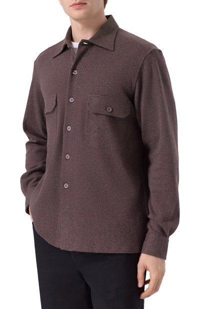 Рубашка из хлопка и кашемира STEFANO RICCI, арт. CJ008018/TE3001, фото 3