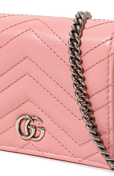 Кожаный футляр для кредитных карт gg marmont GUCCI, арт. 625693 DTD1P, фото 3