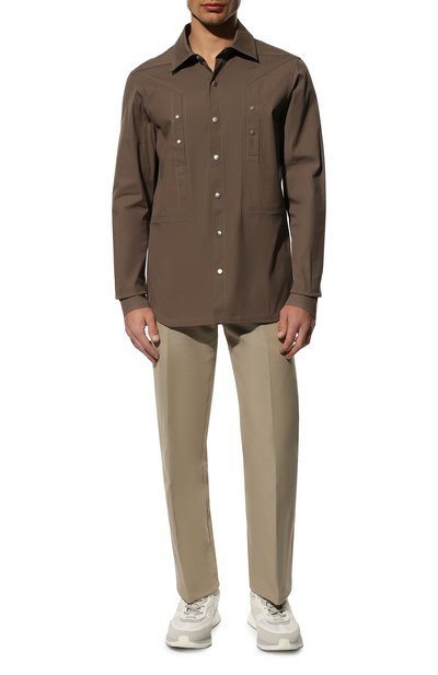 Хлопковая рубашка RICK OWENS, арт. RU01B1729/TEX, фото 2