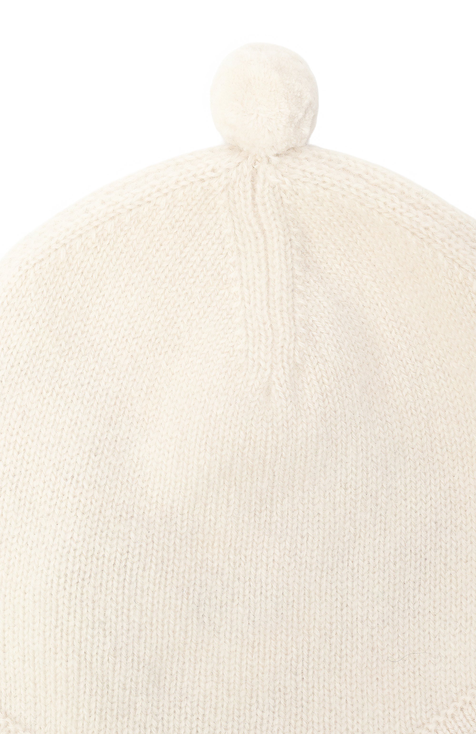 Кашемировая шапка OSCAR ET VALENTINE кремового цвета по цене 12500 руб., арт. BON01, фото 3 Кашемировая шапка OSCAR ET VALENTINE, арт. BON01, фото 3