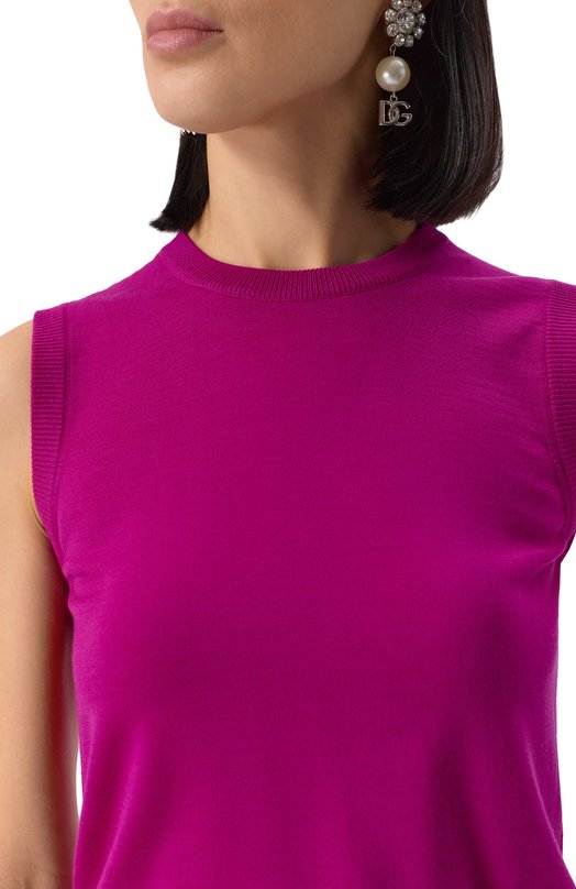 Шерстяной топ Dolce & Gabbana FXT02Z/JCVXF Розовый  FXT02Z/JCVXF Фото 5