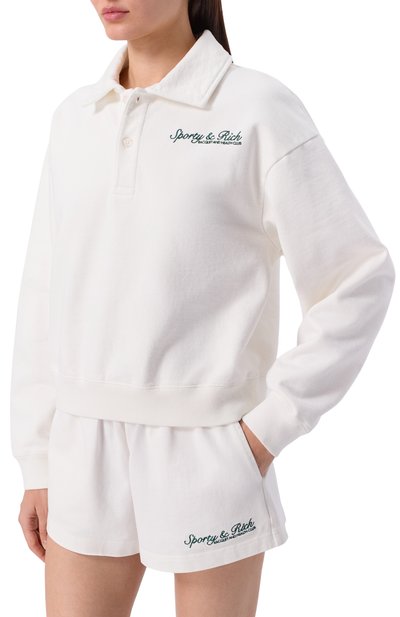 Хлопковое поло SPORTY AND RICH, арт. ST07261325WH01, фото 3