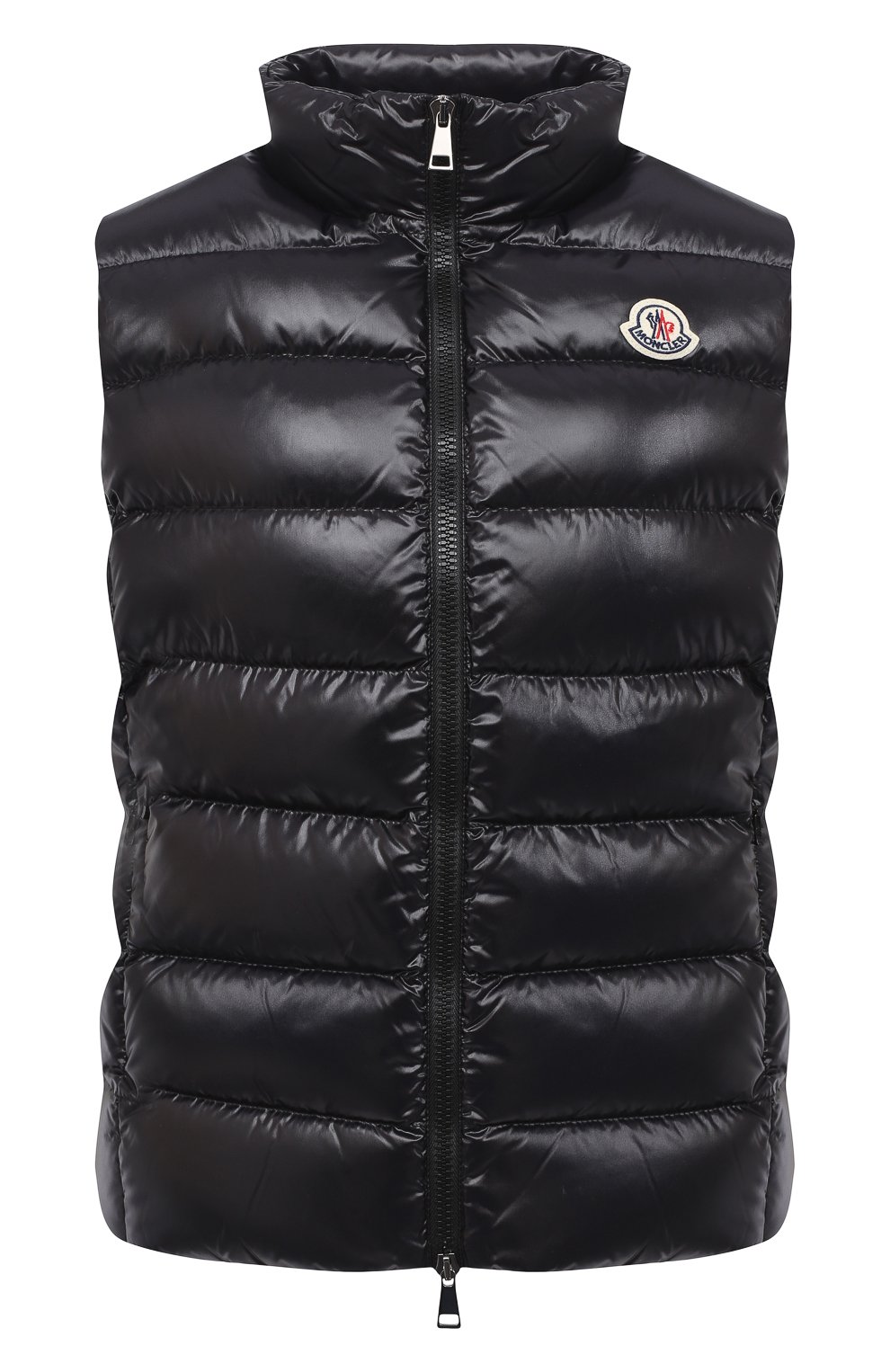 Пуховый жилет MONCLER черного цвета по цене 69950 руб., арт. F2-093-1A525-00-68950, фото 1 Пуховый жилет MONCLER, арт. F2-093-1A525-00-68950, фото 1