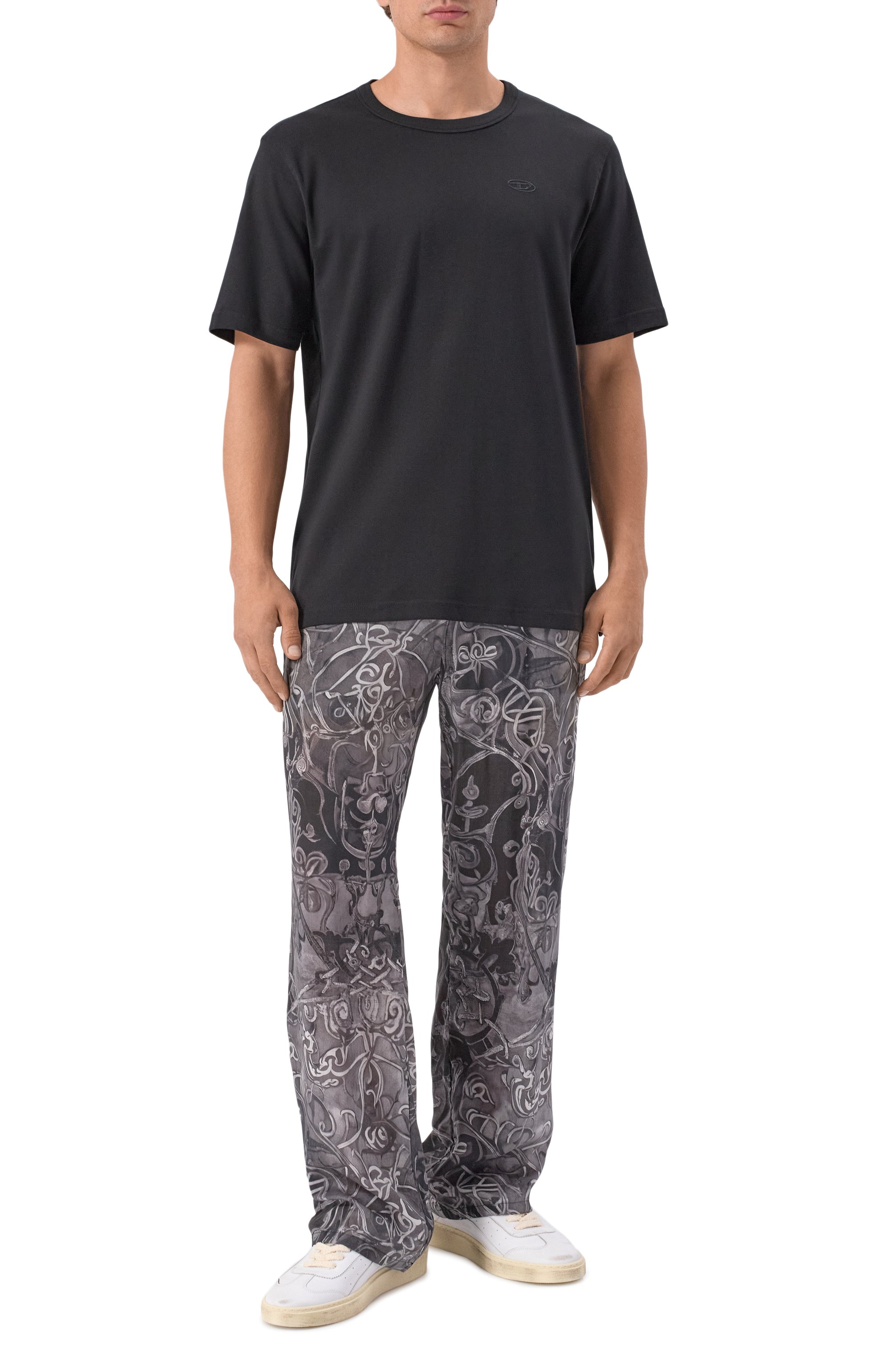 Хлопковая футболка DIESEL, арт. A16672/0AIJU, фото 2