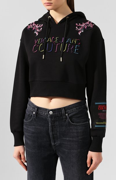 Хлопковое худи VERSACE JEANS COUTURE, арт. B6HUB791-UDM300 9A PATCHES/30296, фото 3