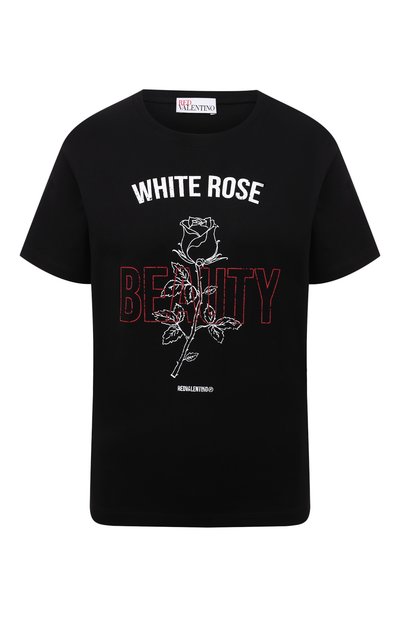 Женская хлопковая футболка REDVALENTINO, арт. WR3MG11C/61U