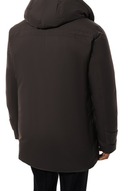 Пуховик с воротником из бобра CORTIGIANI, арт. 1AG625, фото 4