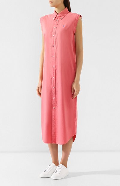 Хлопковое платье POLO RALPH LAUREN розового цвета по цене 15650 руб., арт. 211744848, фото 3 Хлопковое платье POLO RALPH LAUREN, арт. 211744848, фото 3