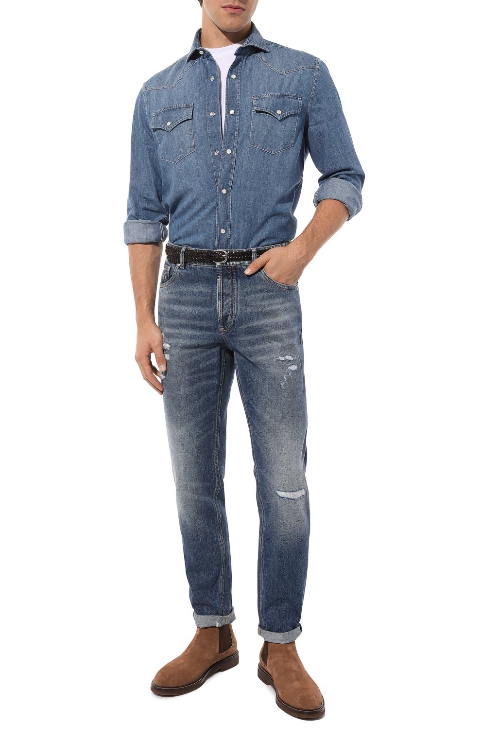 Джинсы traditional fit BRUNELLO CUCINELLI, арт. M074PD3210, фото 2