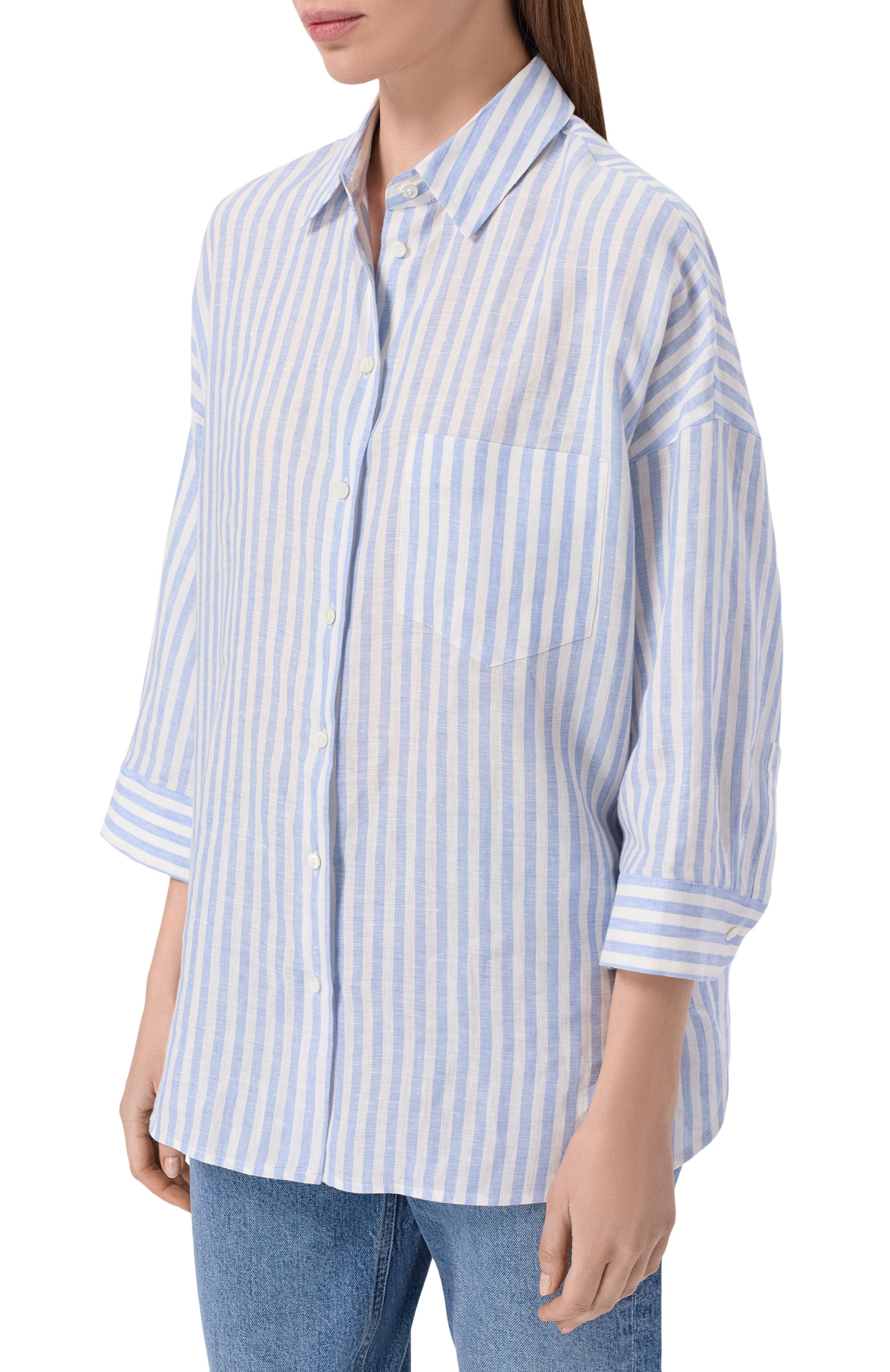 Льняная рубашка WEEKEND MAX MARA, арт. WKDPANETT0, фото 3