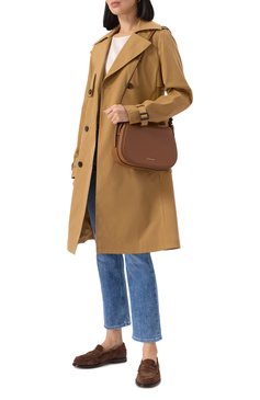 Женская сумка lydia MICHAEL MICHAEL KORS коричневого цвета, арт. 30R5GL0M2L | Фото 7 (Материал сплава: Проставлено; Драгоценные камни: Проставлено; Размер: medium; Материал: Натуральная кожа)