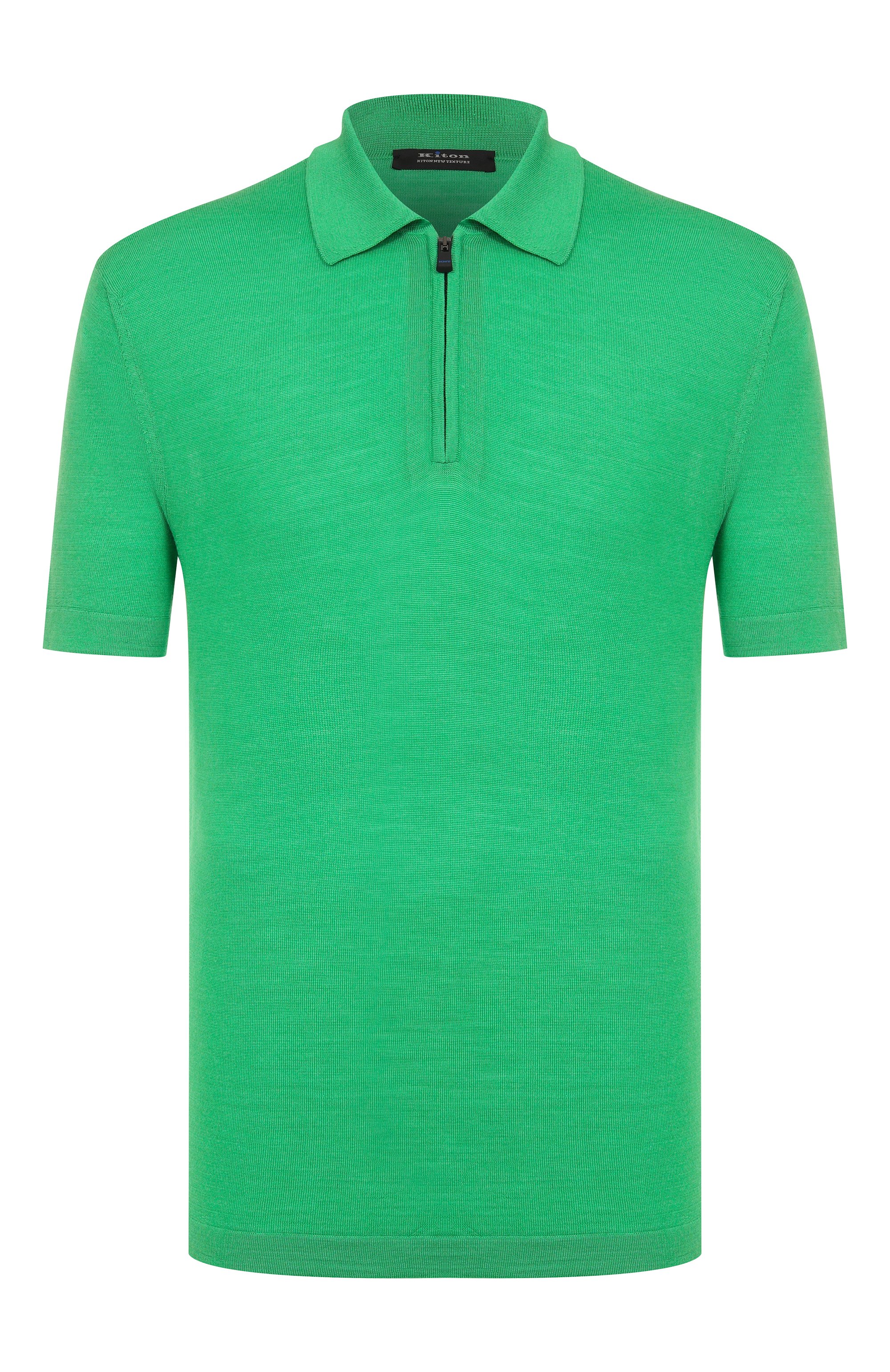 Поло из шерсти и шелка KITON, арт. UMM059208, фото 1
