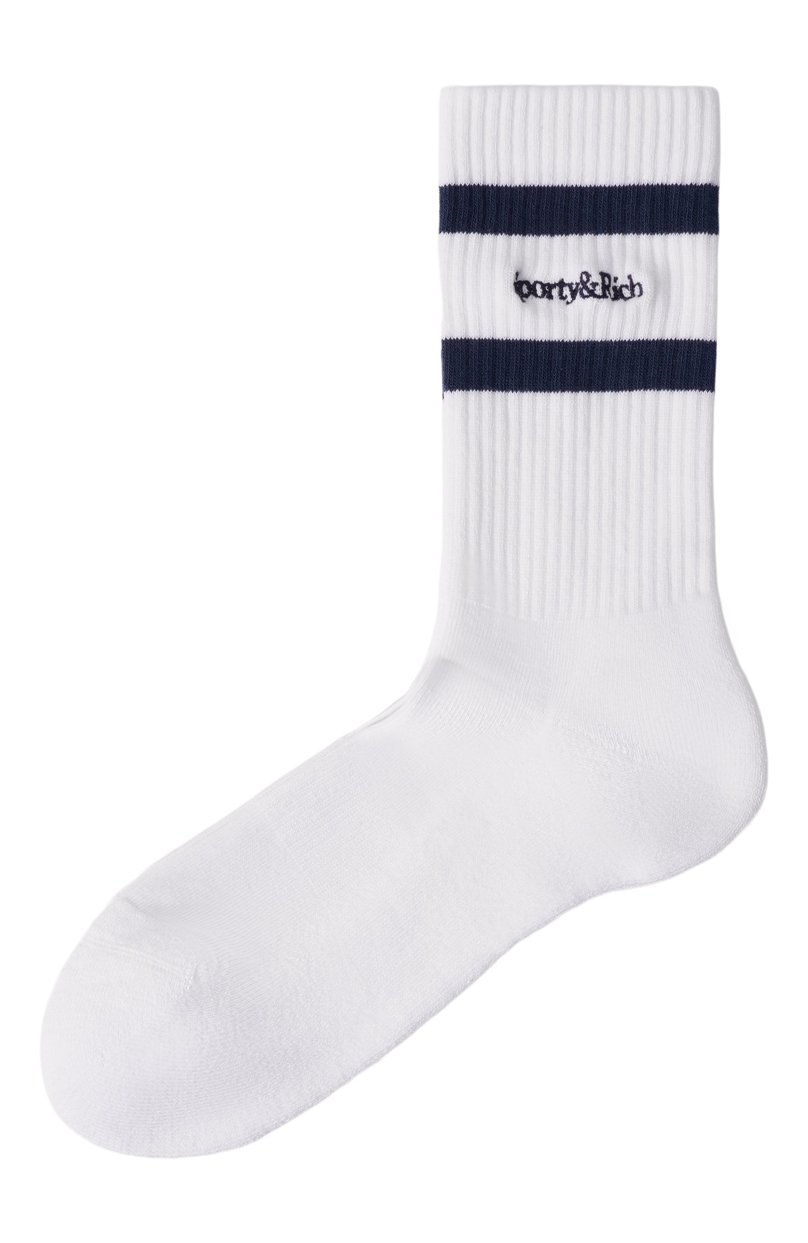 Хлопковые носки SPORTY AND RICH белого цвета по цене 5720 руб., арт. AC026712300WH88, фото 1 Хлопковые носки SPORTY AND RICH, арт. AC026712300WH88, фото 1