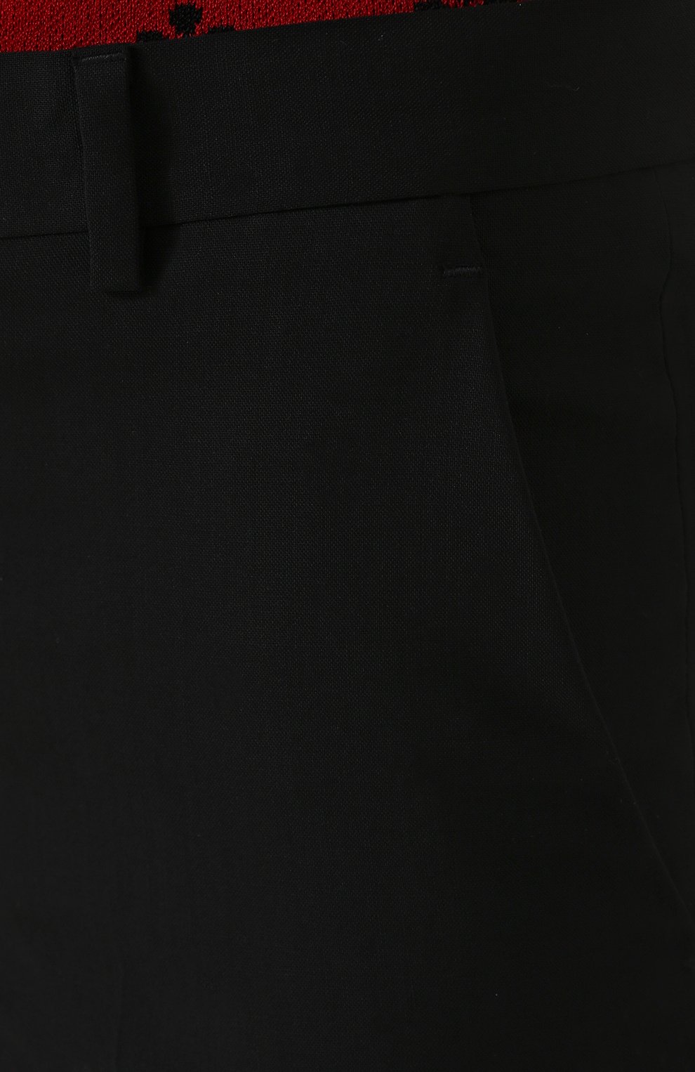 Однотонные брюки прямого кроя из эластичной шерсти REDVALENTINO, арт. PR3RB0B0/15N, фото 5