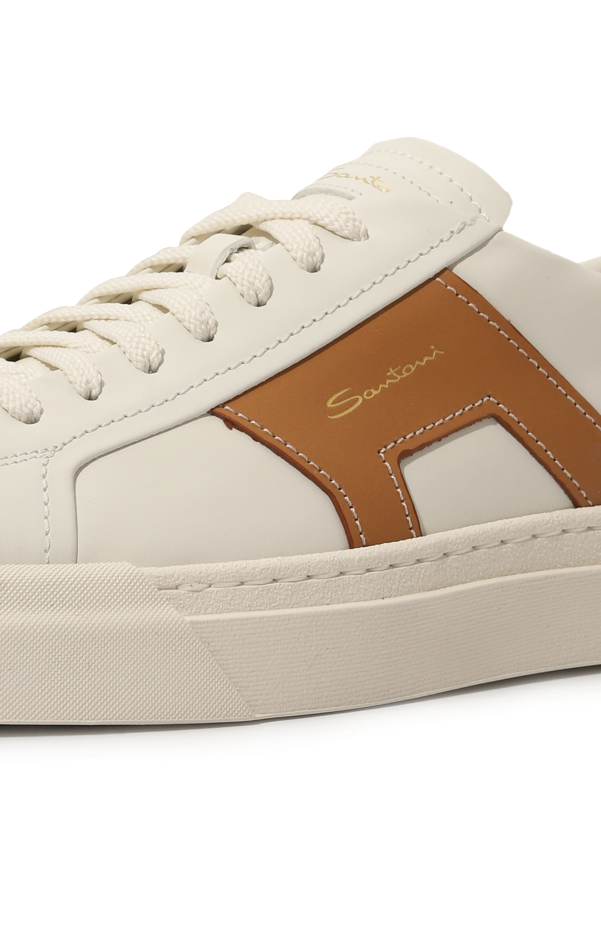 Кожаные кеды gloria SANTONI, арт. MBGT21779PNNGS05, фото 7