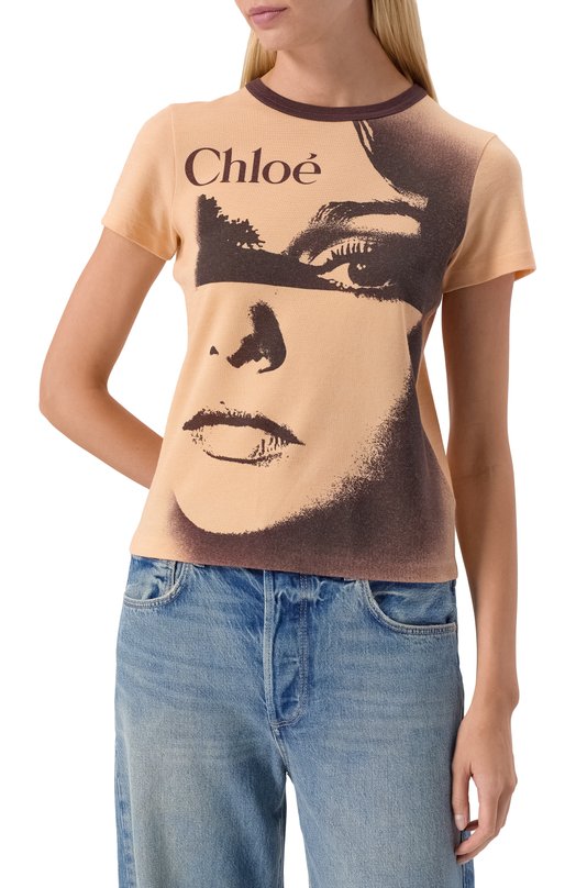 Футболка Chloé CH25UJH11189 Оранжевый  CH25UJH11189 Фото 3
