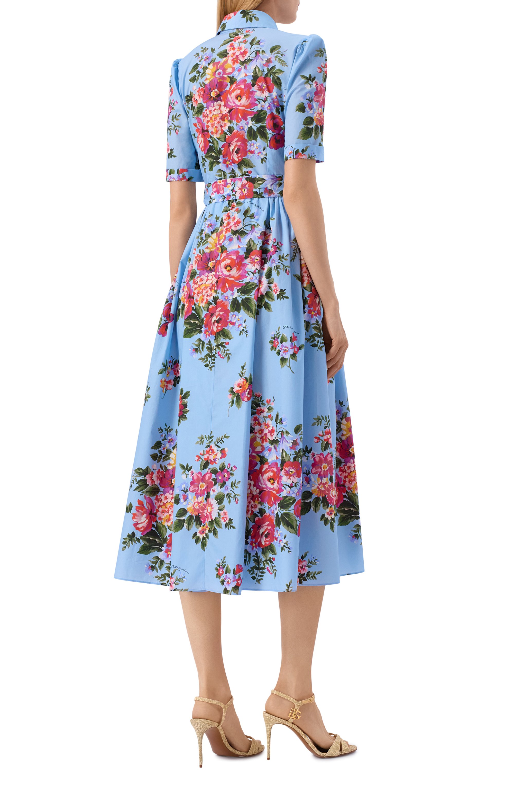 Хлопковое платье DOLCE & GABBANA, арт. F6JFNT/HS5UU, фото 3