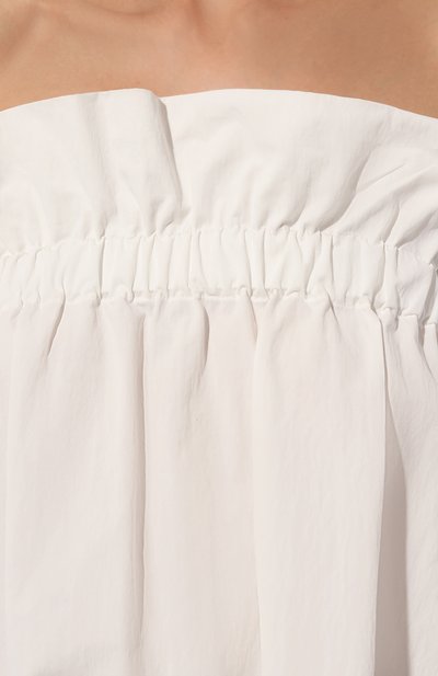 Хлопковое платье-юбка LA NEIGE белого цвета по цене 24200 руб., арт. #S-03-L, фото 5 Хлопковое платье-юбка LA NEIGE, арт. #S-03-L, фото 5