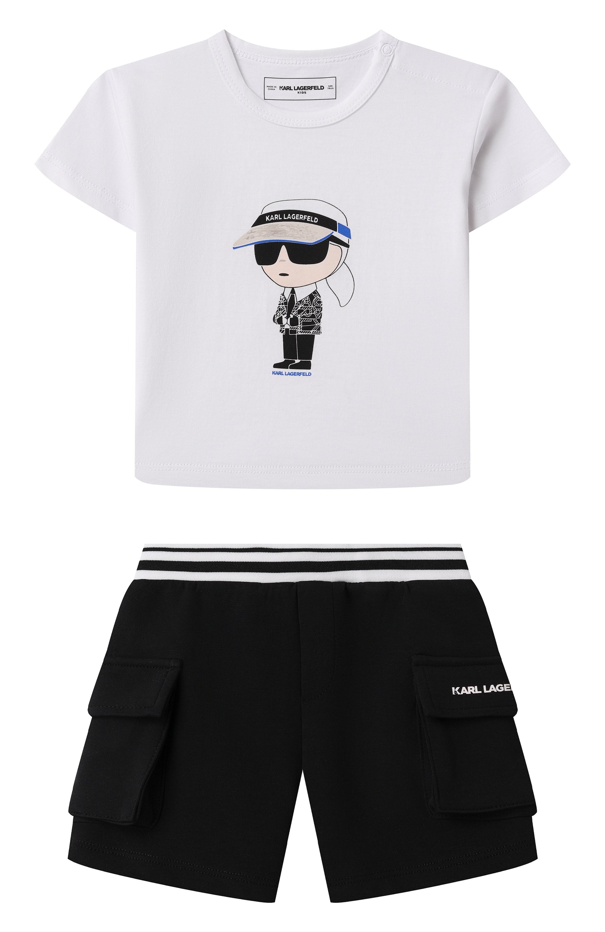 Комплект из футболки и шорт KARL LAGERFELD KIDS, арт. Z30502, фото 1