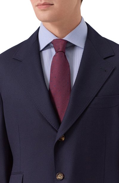 Шелковый галстук CORNELIANI темно-бордового цвета по цене 26600 руб., арт. 26U302-2620307, фото 2 Шелковый галстук CORNELIANI, арт. 26U302-2620307, фото 2