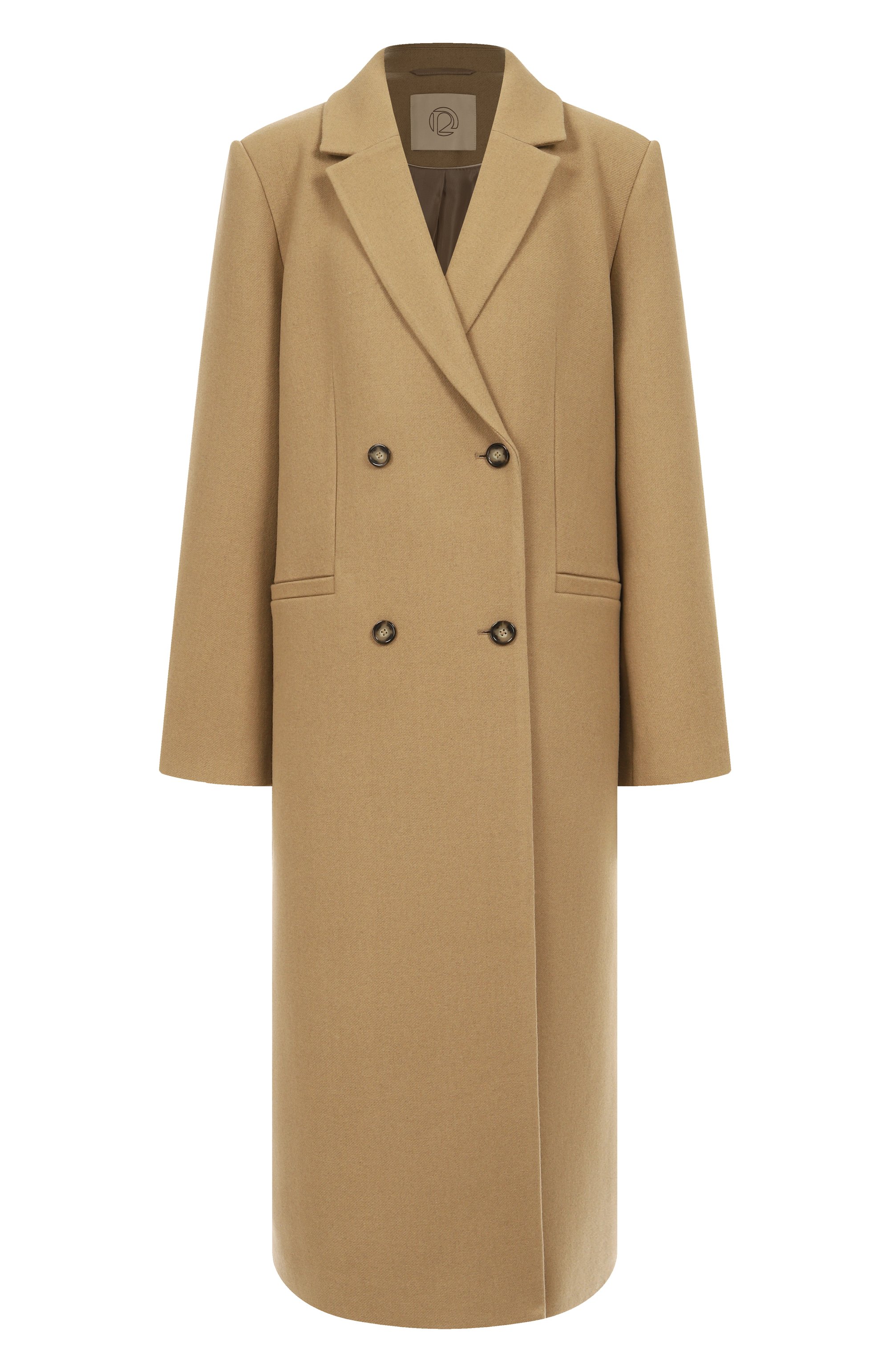 Пальто из шерсти и кашемира 12 STOREEZ бежевого цвета по цене 59000 руб., арт. 132758, фото 1 Пальто из шерсти и кашемира 12 STOREEZ, арт. 132758, фото 1
