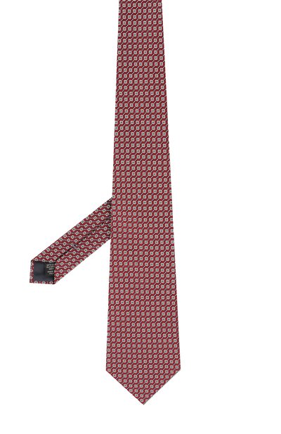 Шелковый галстук с узором ZEGNA красного цвета по цене 18350 руб., арт. Z3D15/1XW, фото 2 Шелковый галстук с узором ZEGNA, арт. Z3D15/1XW, фото 2
