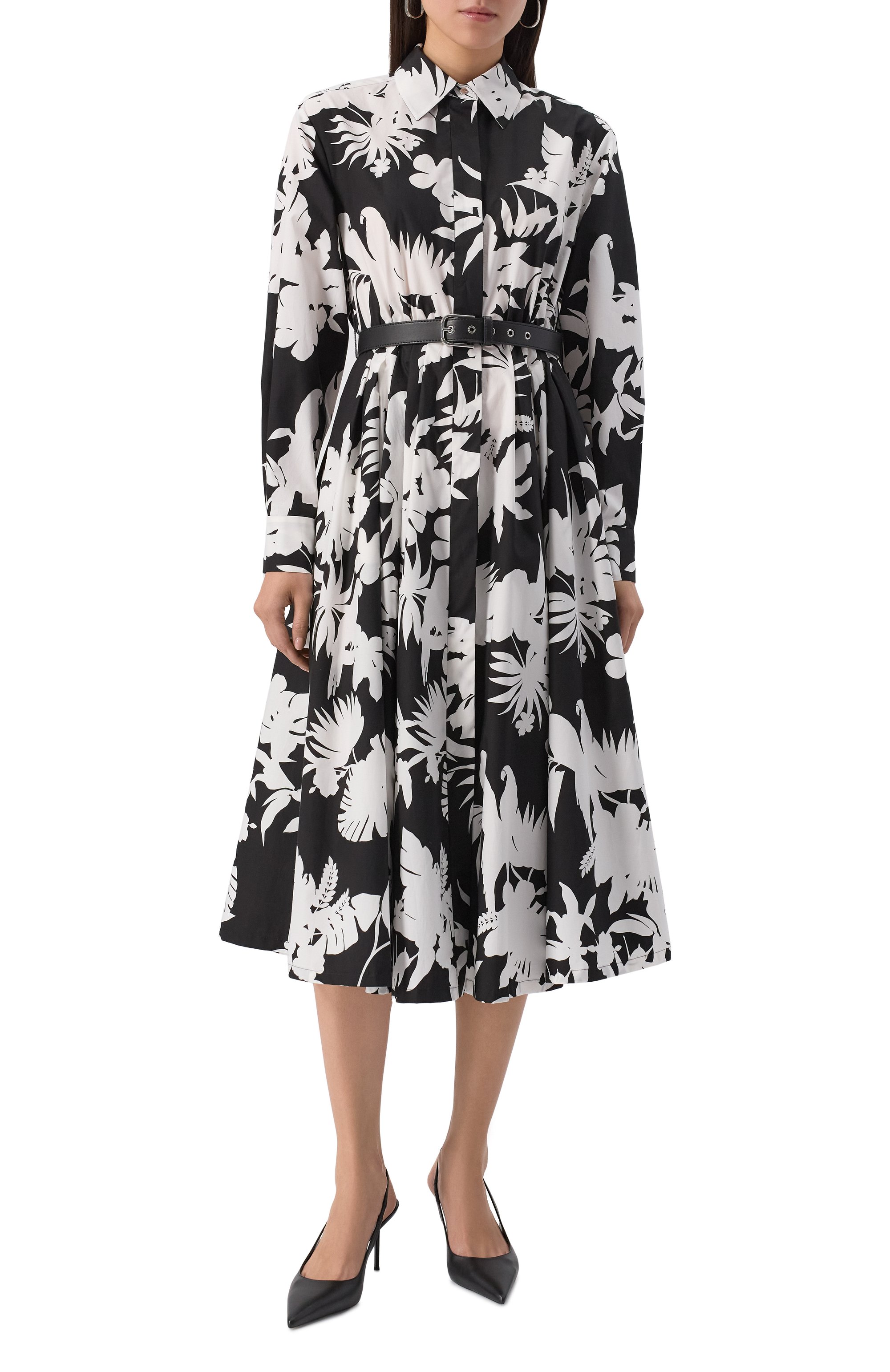 Хлопковое платье MAX MARA STUDIO, арт. USSEL, фото 3