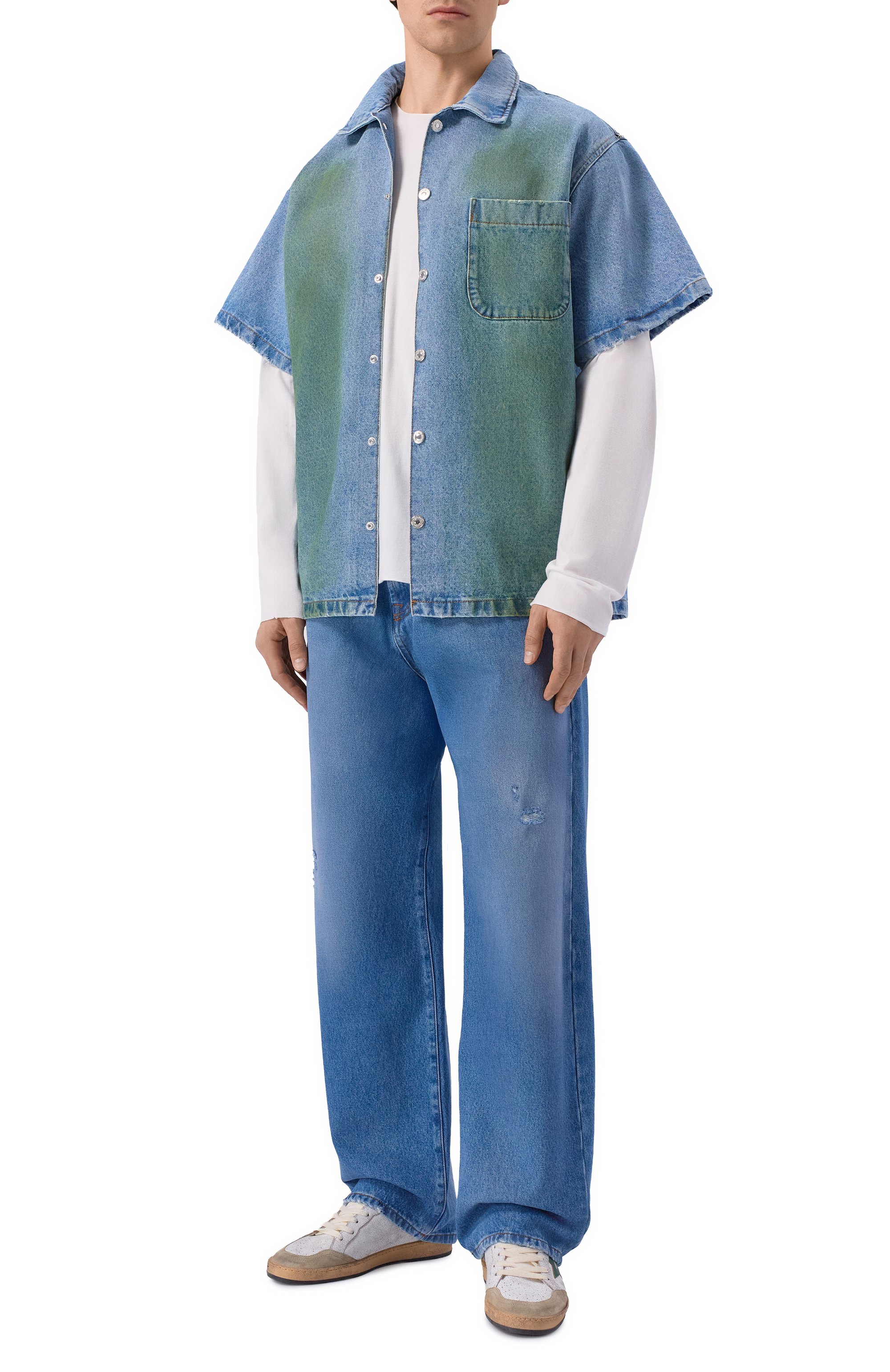 Джинсовая рубашка MSGM, арт. 4040ME230L/267088, фото 2