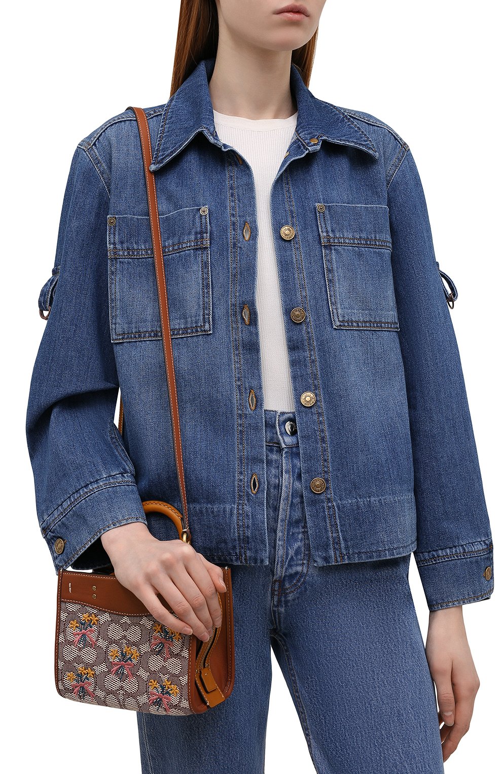 Сумка rogue 17 COACH коричневого цвета по цене 56700 руб., арт. C5465, фото 6 Сумка rogue 17 COACH, арт. C5465, фото 6