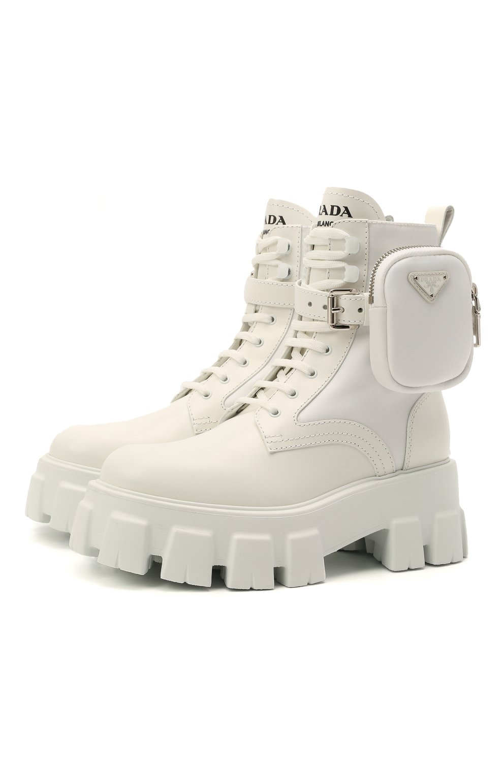 Кожаные ботинки monolith PRADA, арт. 1T255M-3L09-F0009, фото 1