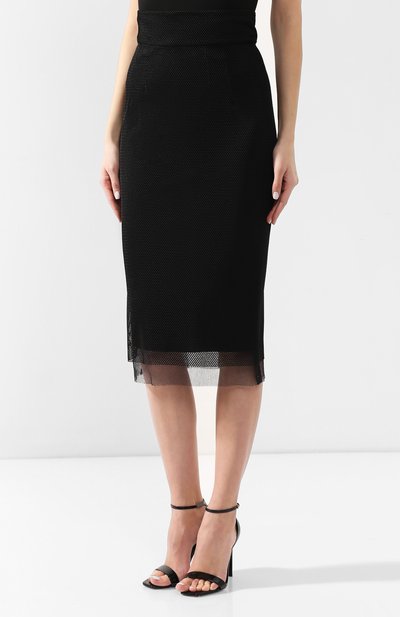 Юбка-карандаш DOLCE & GABBANA черного цвета по цене 123000 руб., арт. F4BK2T/GDN08, фото 3 Юбка-карандаш DOLCE & GABBANA, арт. F4BK2T/GDN08, фото 3