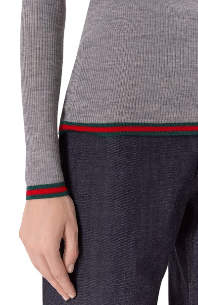 Поло из кашемира и шелка GUCCI, арт. 810315/XKD8J, фото 5