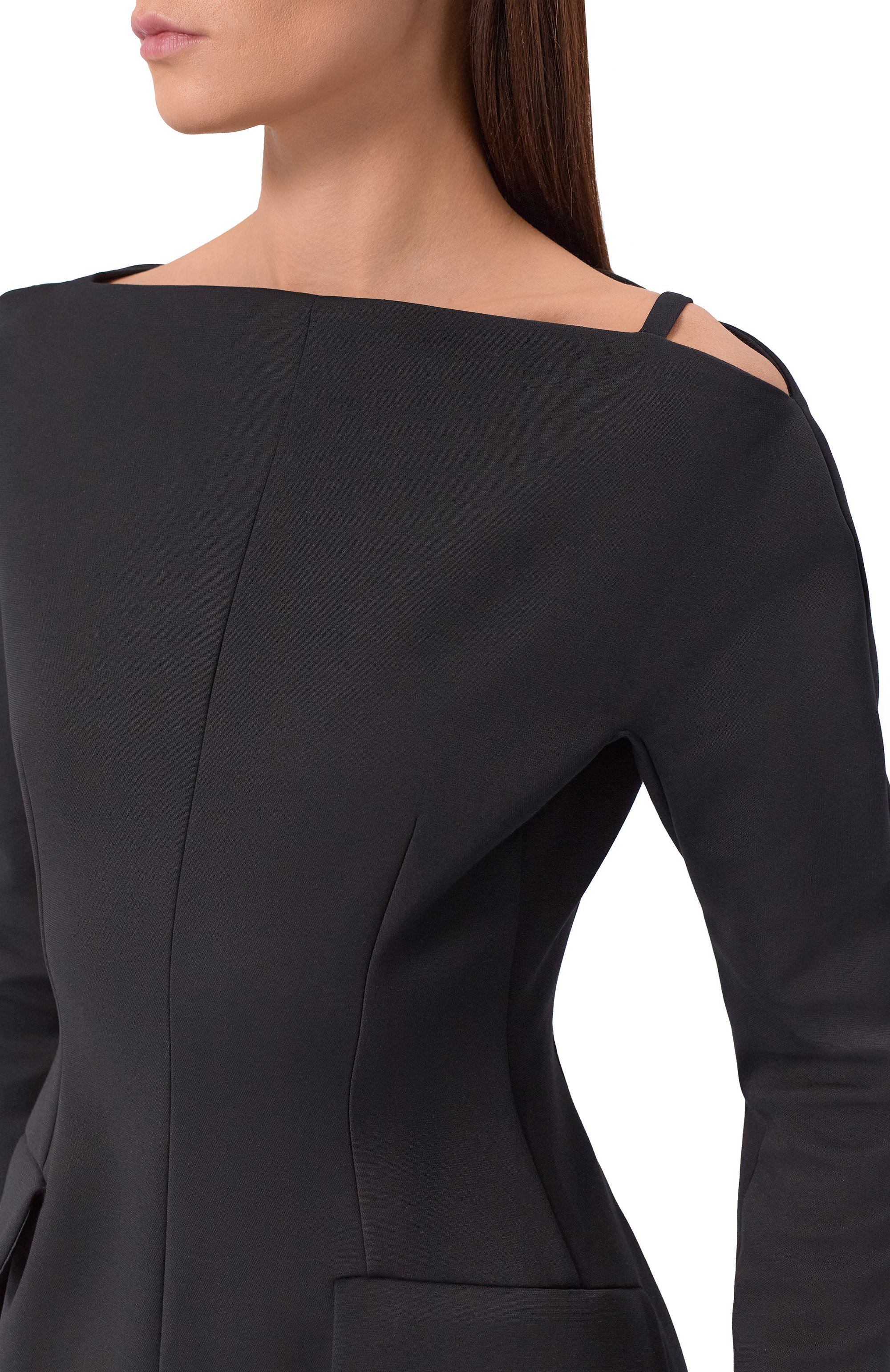 Платье SPORTMAX черного цвета по цене 87550 руб., арт. SPXANGUS, фото 4 Платье SPORTMAX, арт. SPXANGUS, фото 4