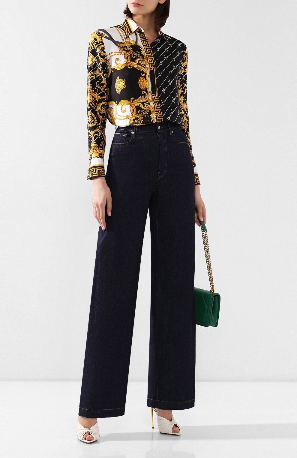 Джинсы DOLCE & GABBANA темно-синего цвета по цене 93550 руб., арт. FTB0KD/G898Z, фото 2 Джинсы DOLCE & GABBANA, арт. FTB0KD/G898Z, фото 2