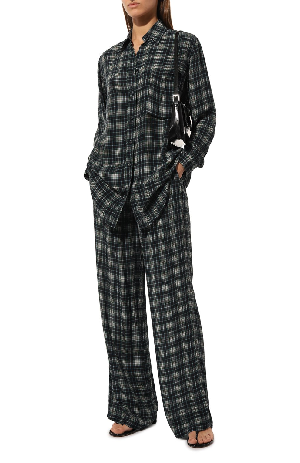 Рубашка из вискозы ACADEMIA темно-синего цвета по цене 25150 руб., арт. CELIA-P0CKET-BC/73DM1, фото 2 Рубашка из вискозы ACADEMIA, арт. CELIA-P0CKET-BC/73DM1, фото 2