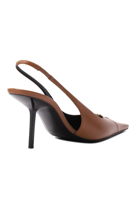 Кожаные туфли Babylone Breteuil 75 Saint Laurent 858966/AADF1 Коричневый  858966/AADF1 Фото 5