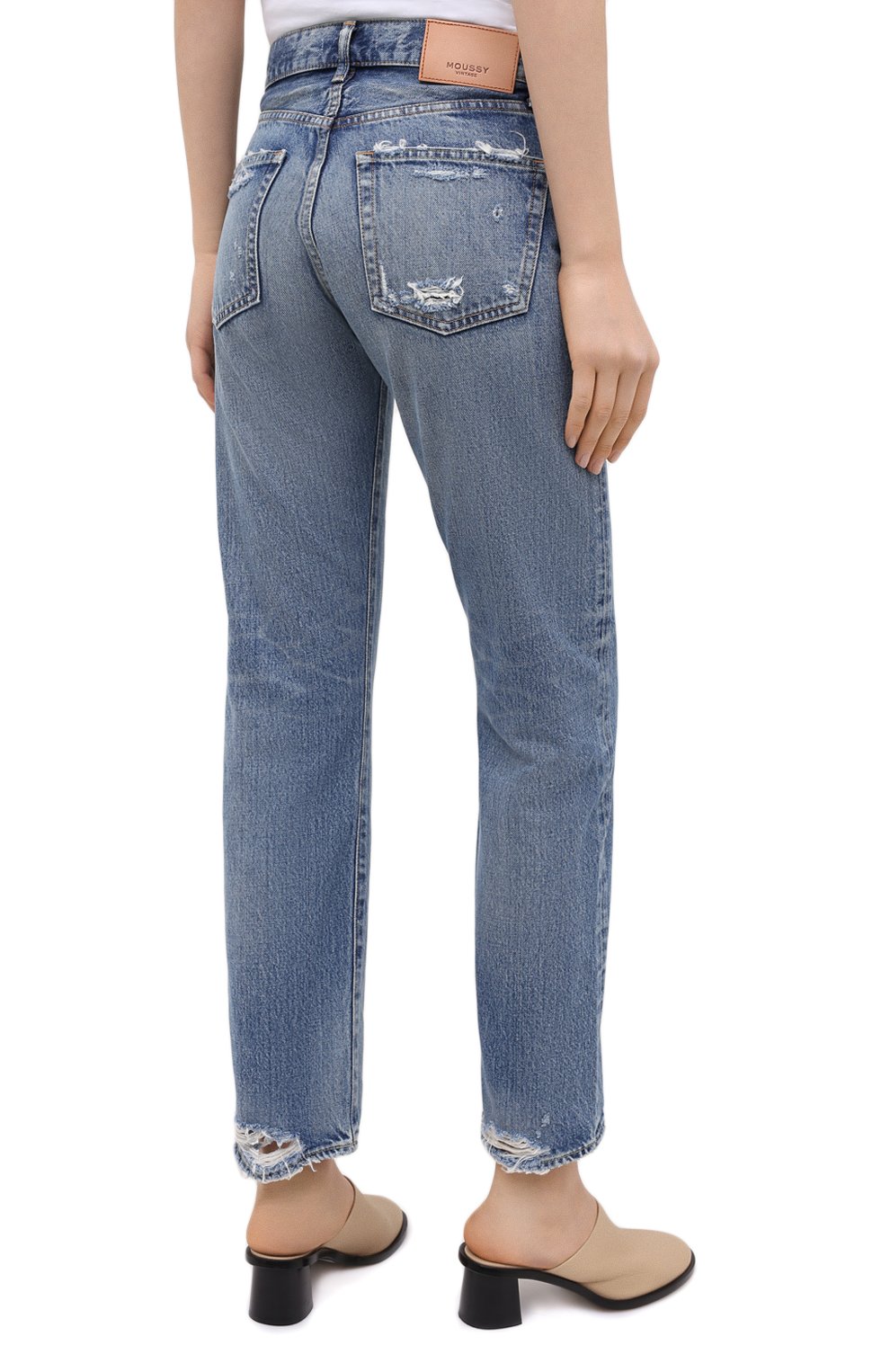 Джинсы MOUSSY голубого цвета по цене 36700 руб., арт. 025DSC11-2250, фото 4 Джинсы MOUSSY, арт. 025DSC11-2250, фото 4