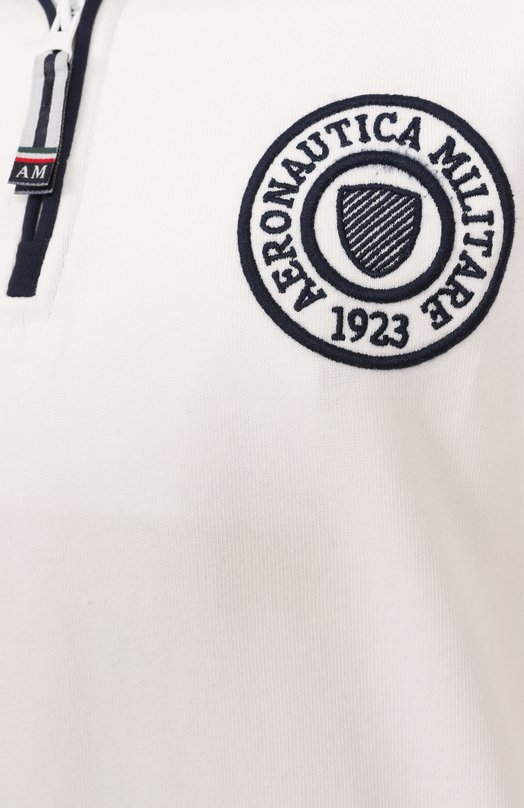 Хлопковый свитшот Aeronautica Militare FE1989DF582 Белый  FE1989DF582 Фото 6
