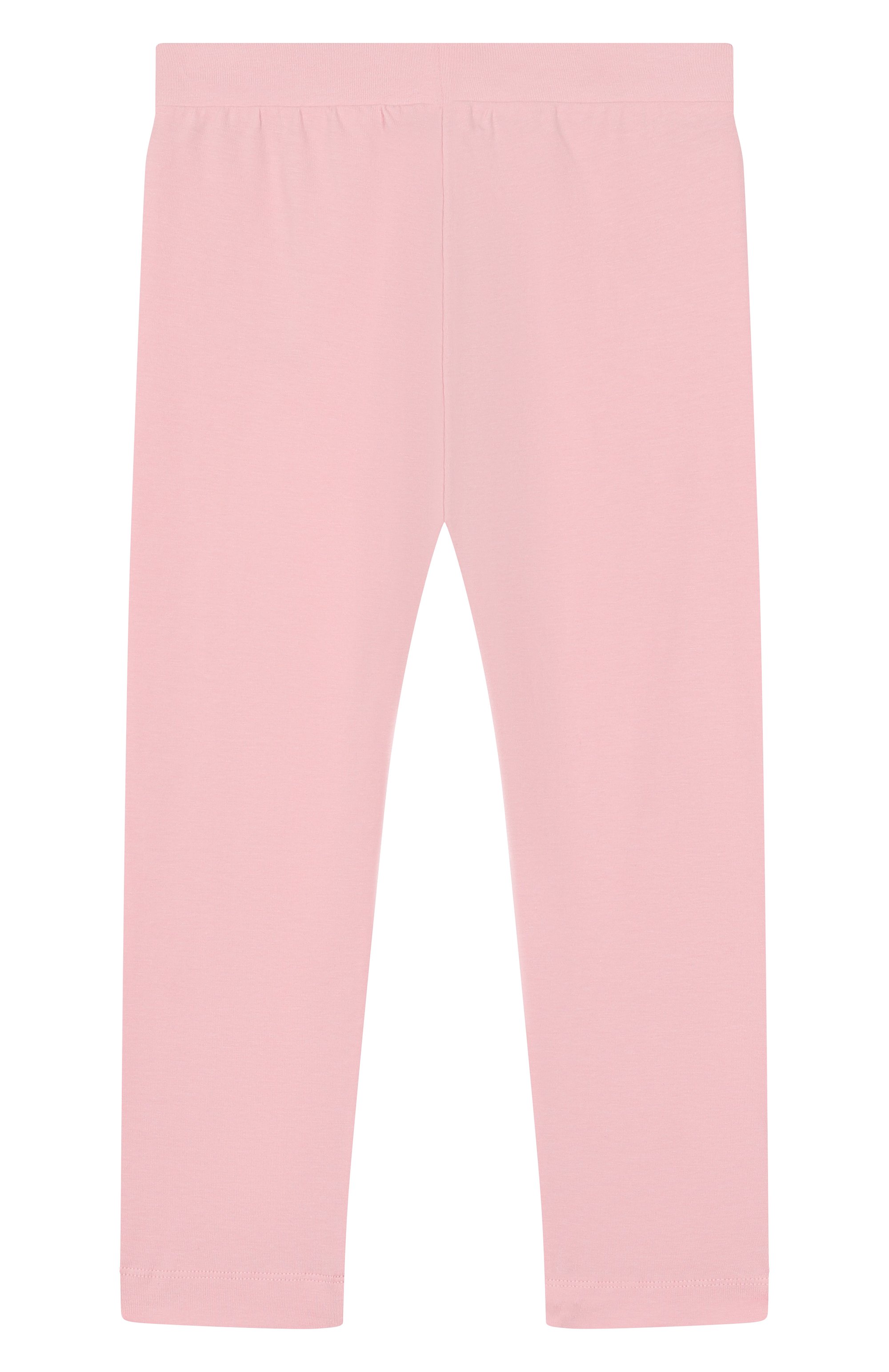 Хлопковые легинсы MOSCHINO светло-розового цвета по цене 7280 руб., арт. HFP04X/LBA10/4-8, фото 2 Хлопковые легинсы MOSCHINO, арт. HFP04X/LBA10/4-8, фото 2