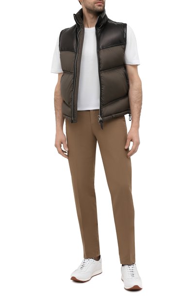 Кожаные кроссовки BRIONI белого цвета по цене 75600 руб., арт. QHI90L/P9726, фото 2 Кожаные кроссовки BRIONI, арт. QHI90L/P9726, фото 2