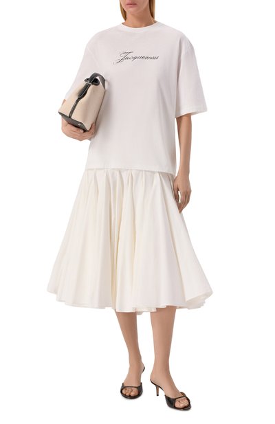 Хлопковая футболка JACQUEMUS, арт. 26ETSW00596/AJ00289, фото 2