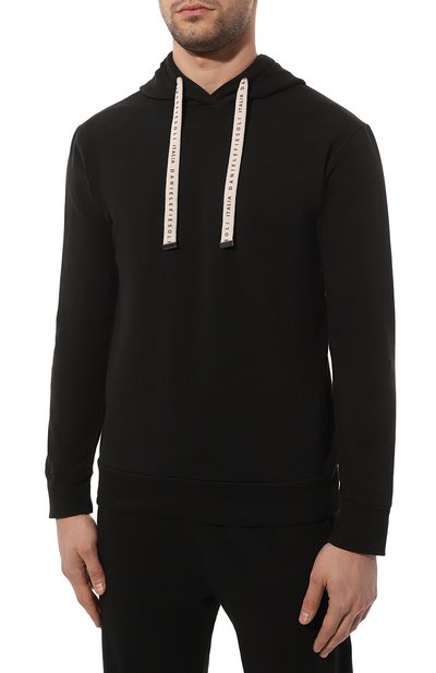 Хлопковое худи DANIELE FIESOLI черного цвета по цене 19850 руб., арт. DF0653, фото 3 Хлопковое худи DANIELE FIESOLI, арт. DF0653, фото 3