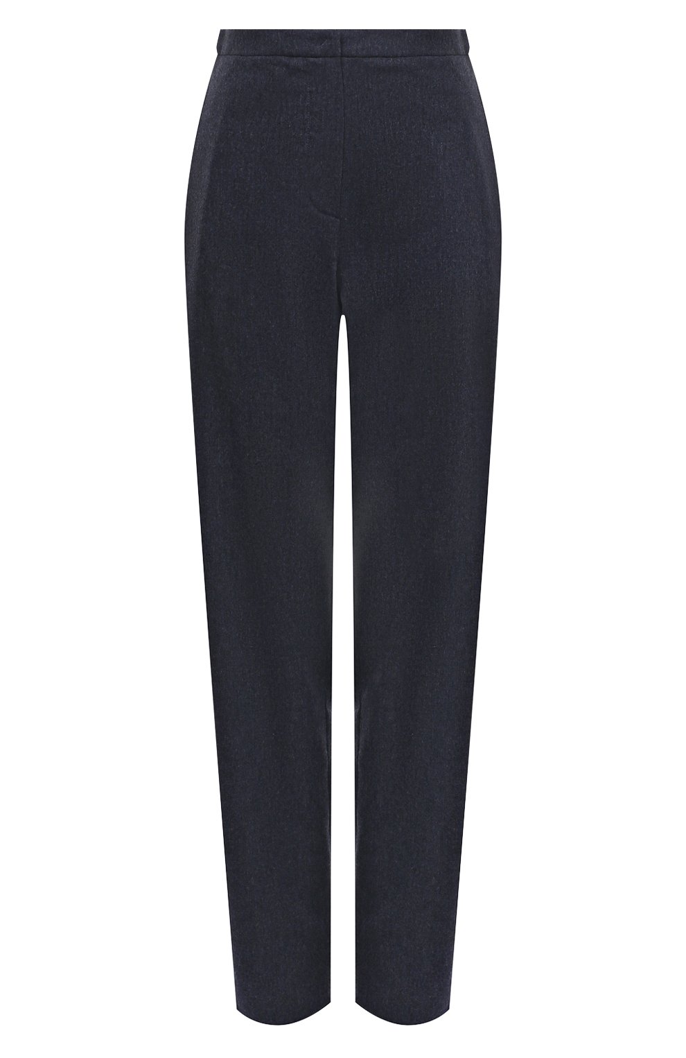 Брюки из шерсти и кашемира EMPORIO ARMANI синего цвета по цене 49850 руб., арт. EW000086/TE10537, фото 1 Брюки из шерсти и кашемира EMPORIO ARMANI, арт. EW000086/TE10537, фото 1