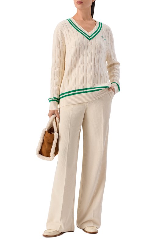 Свитер из шерсти и вискозы MC2 Saint Barth R0G0009-00040I/R0GER W Кремовый  R0G0009-00040I/R0GER W Фото 2