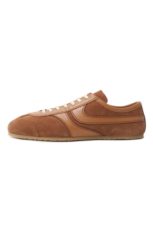 Замшевые кеды Dries Van Noten MS251/1503/126 Коричневый  MS251/1503/126 Фото 4