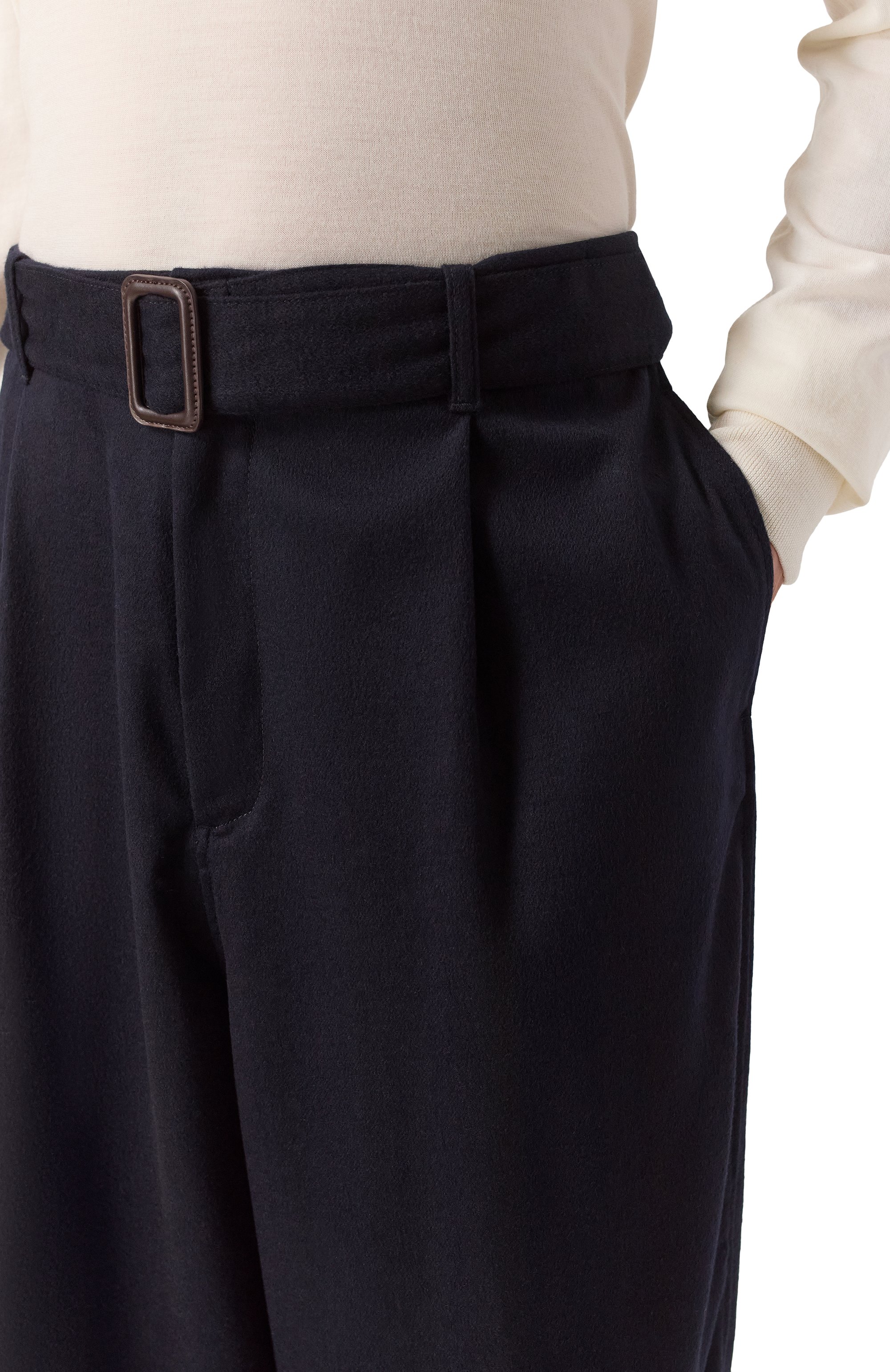 Брюки из шерсти и кашемира EMPORIO ARMANI, арт. EM003662/AF17835, фото 5