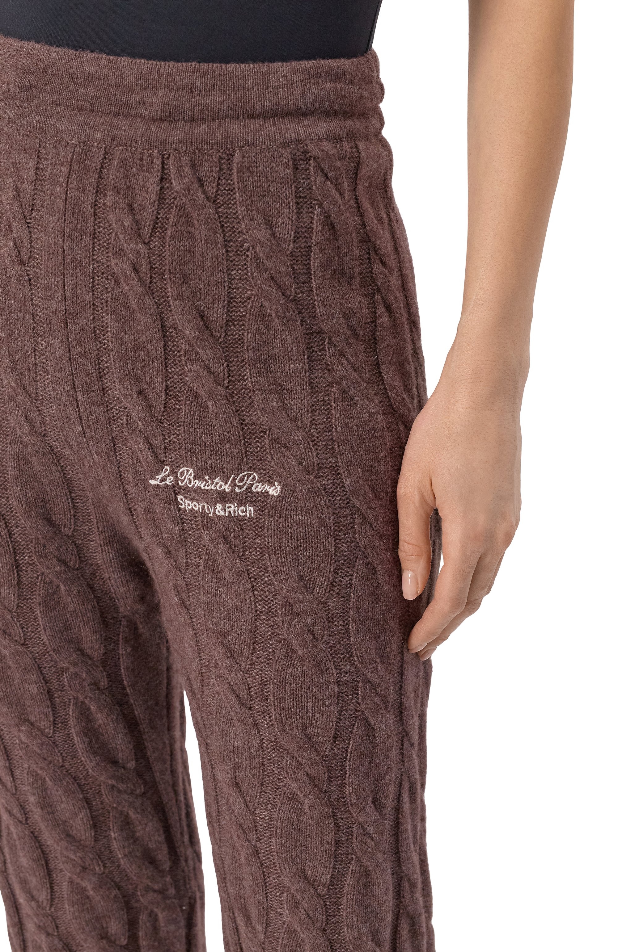 Брюки из кашемира и шерсти sporty & rich x le bristol paris SPORTY AND RICH, арт. PA041517619BR03, фото 5